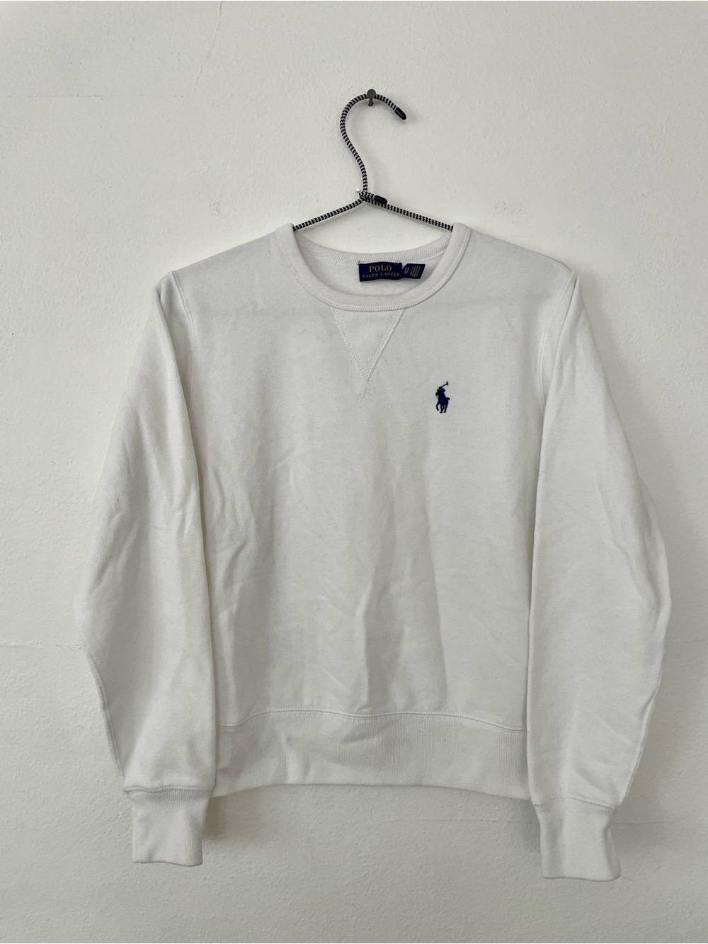 Polo by Ralph Lauren White Crewneck with Navy Pony